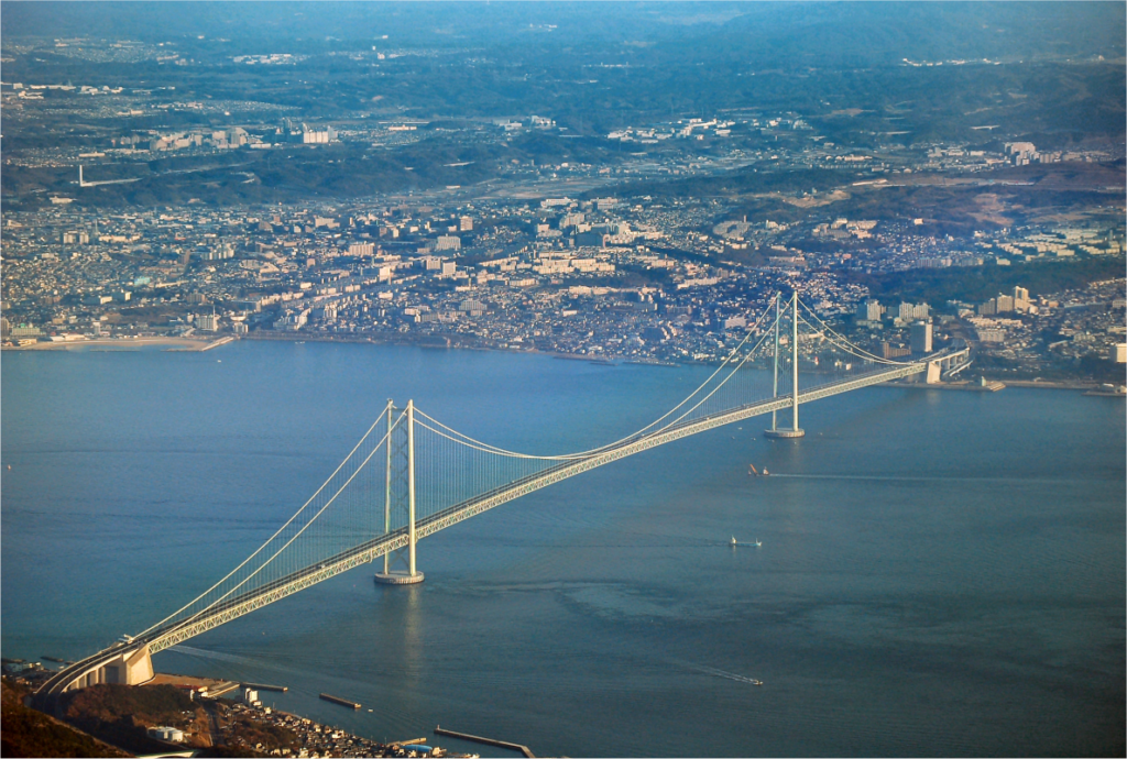As 7 grandiosas maravilhas da engenharia mundial do século 21 2 Ponte Akashi Kaikyo Japao