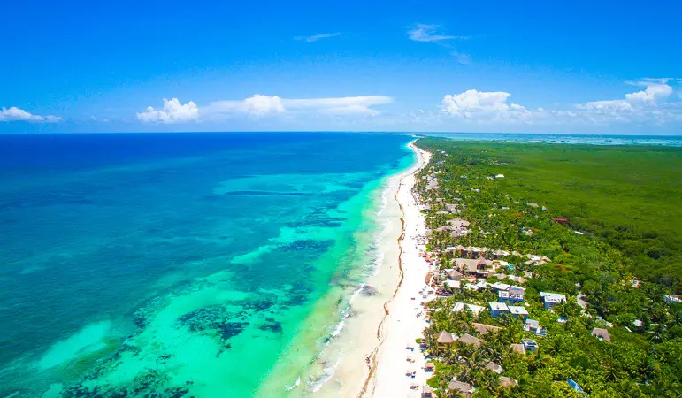 Conheça a praia Mexicana mais linda do mundo 2 praias em tulum 1