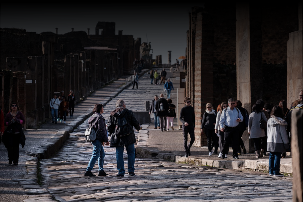 O segredo das ruas antigas que se iluminavam por conta própria durante à noite 2 ruas pompeia a
