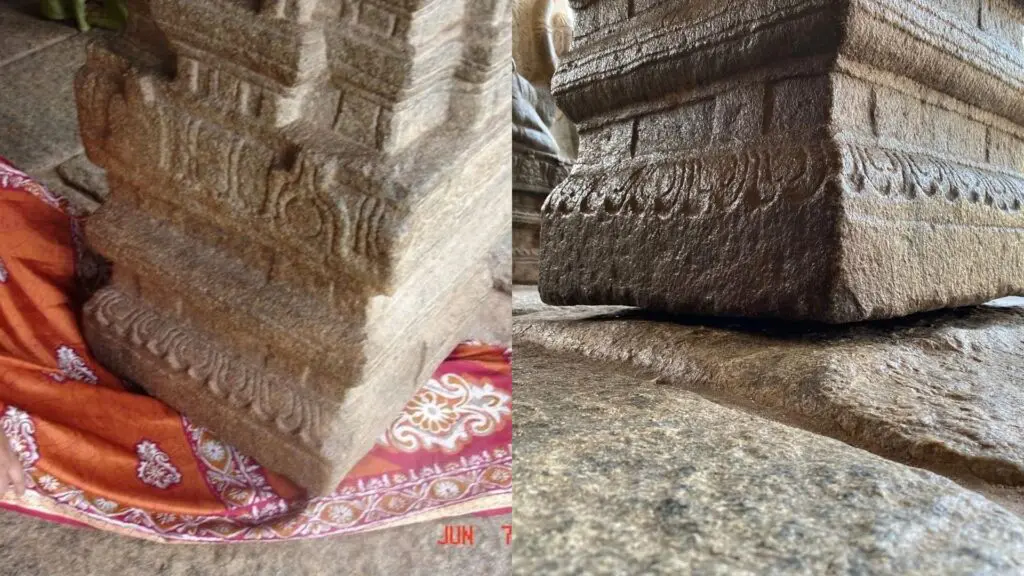 O enigma do pilar flutuante no Templo de Veerabhadra 2 templo