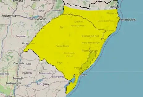 Semana começa com queda de temperaturas e ventos fortes no Sul 2 queda
