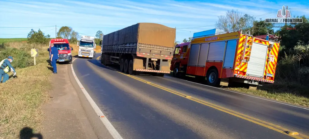 Motociclista sofre ferimentos graves em acidente na BR 163, em Dionísio Cerqueira 2 Fotos Rossy Ledesma JF 2 1