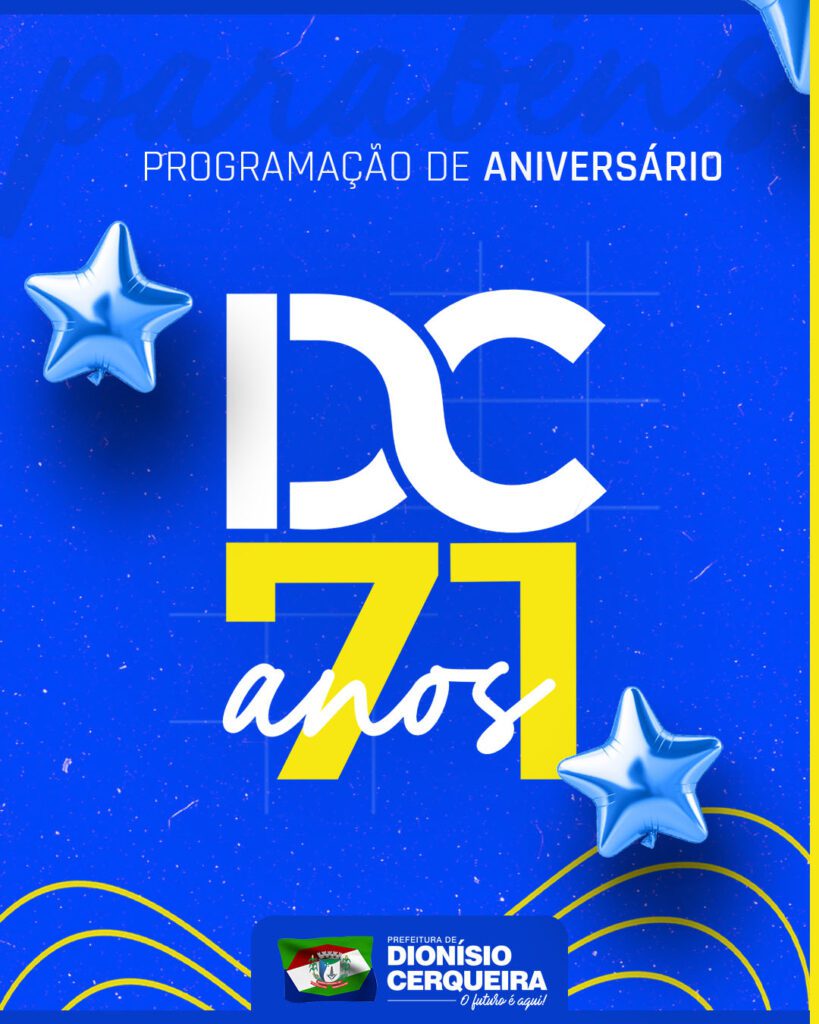 Dionísio Cerqueira comemora 71 anos com programação especial 3 dc Dionisio Cerqueira esta fazendo 71 anos
