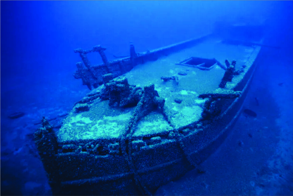 navio submerso