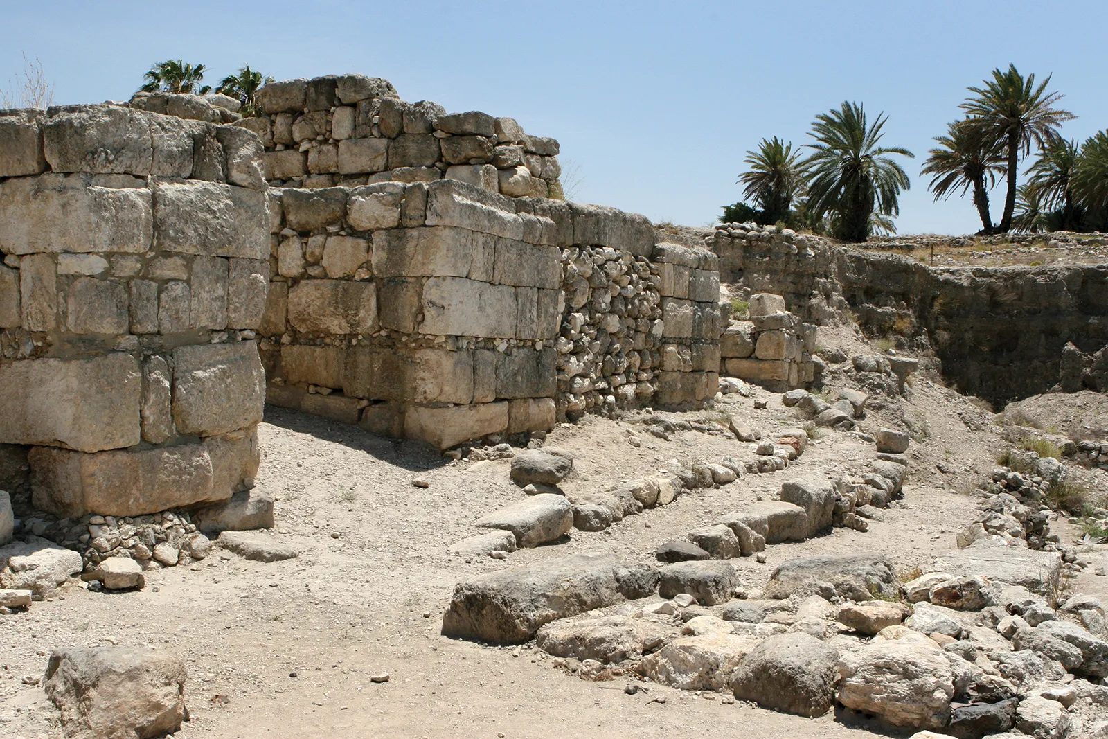 ruins Megiddo Israel