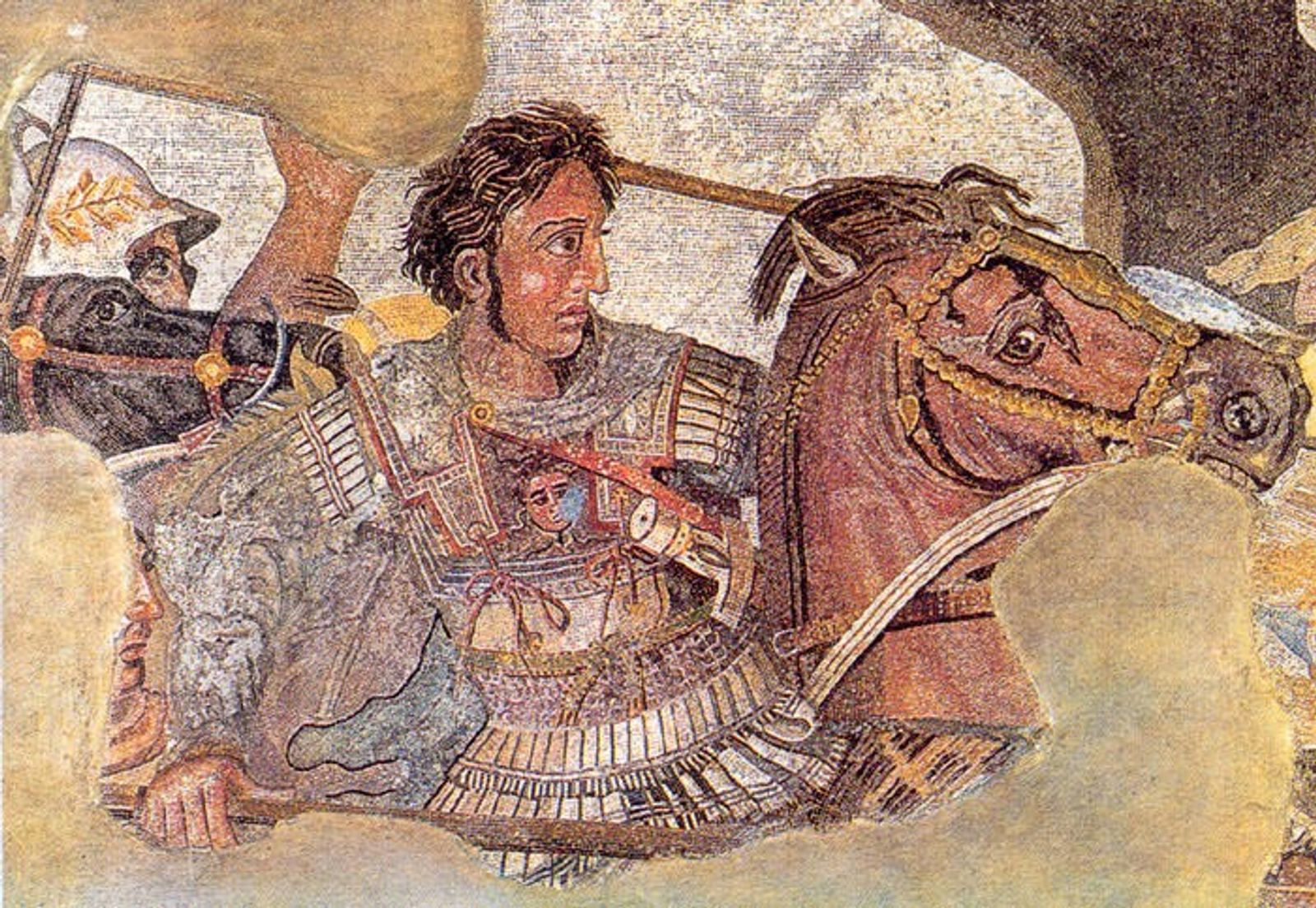 alexander the great bucephalus mosaic 132