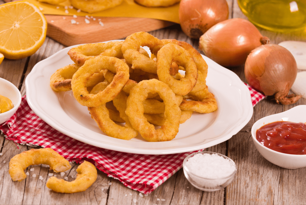 Receita de Anéis de Cebola