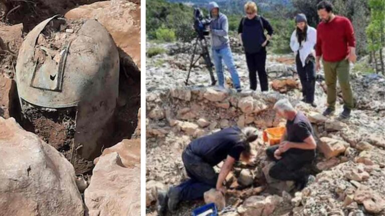 Arqueólogos descobrem capacete grego-ilírio de 2.500 anos na Croácia