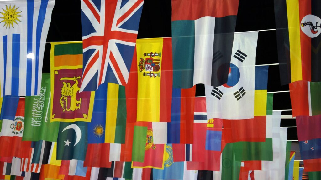 bandeiras de vários países