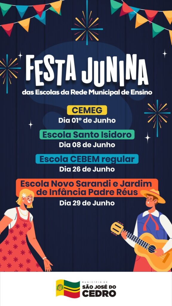Junho chega com festas juninas em São José do Cedro