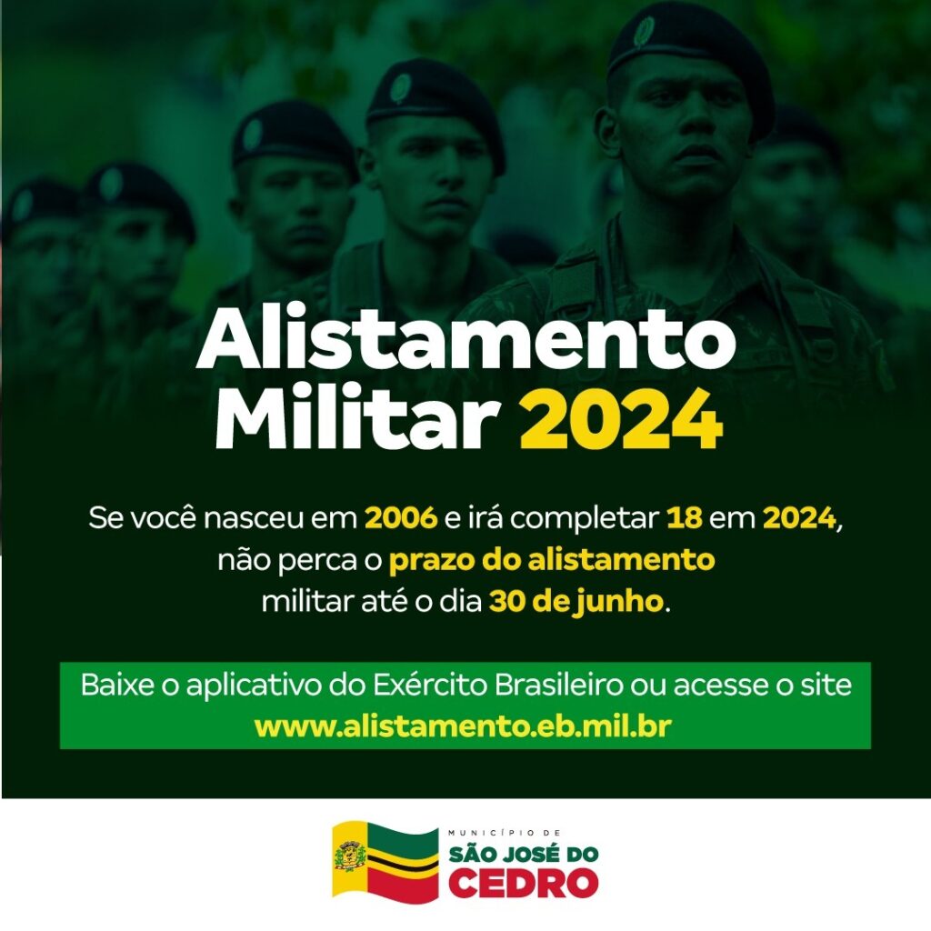 Jovens devem ficar atentos ao prazo final para o alistamento militar