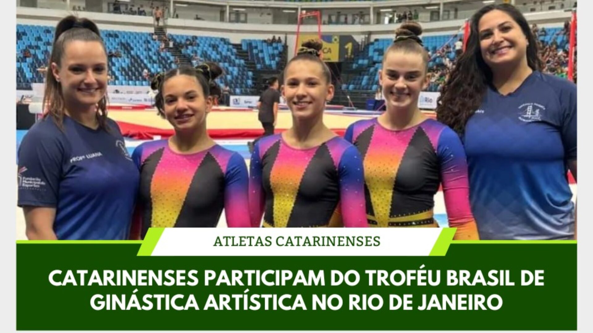 Catarinenses representam o estado no Troféu Brasil de Ginástica Artística no Rio de Janeiro