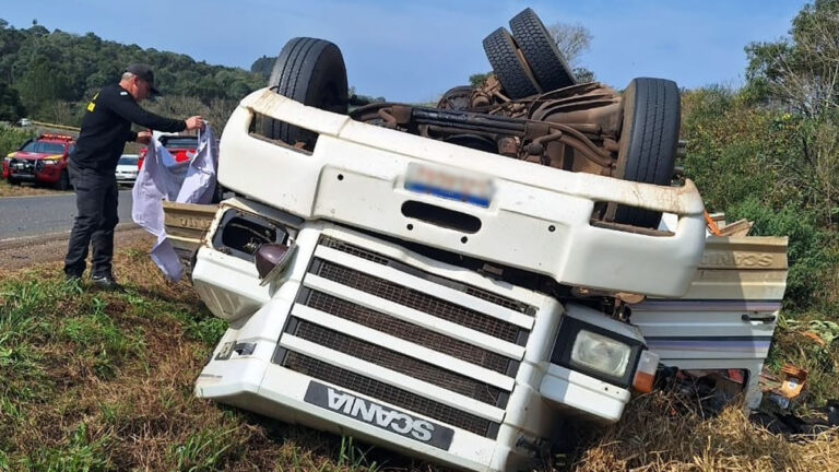 Motorista argentino morre em acidente na rodovia BR 280, em Marmeleiro