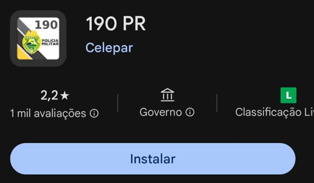 Você sabia que pode acionar a Polícia Militar por meio de um aplicativo de celular?