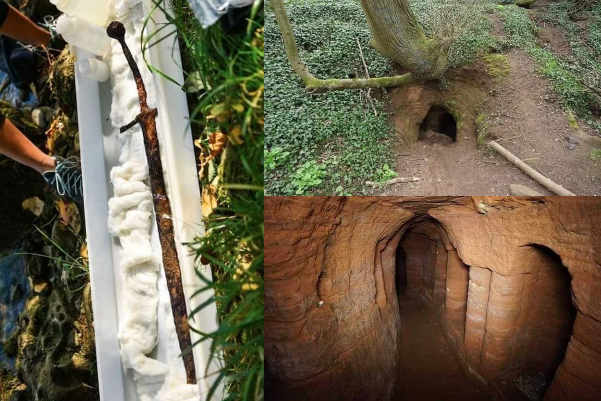 A espada de 700 anos dos Templários encontrada em caverna secreta