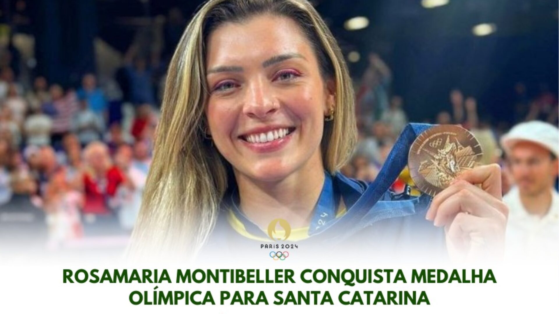 Embaixadora dos jogos escolares de SC conquista medalha em Paris