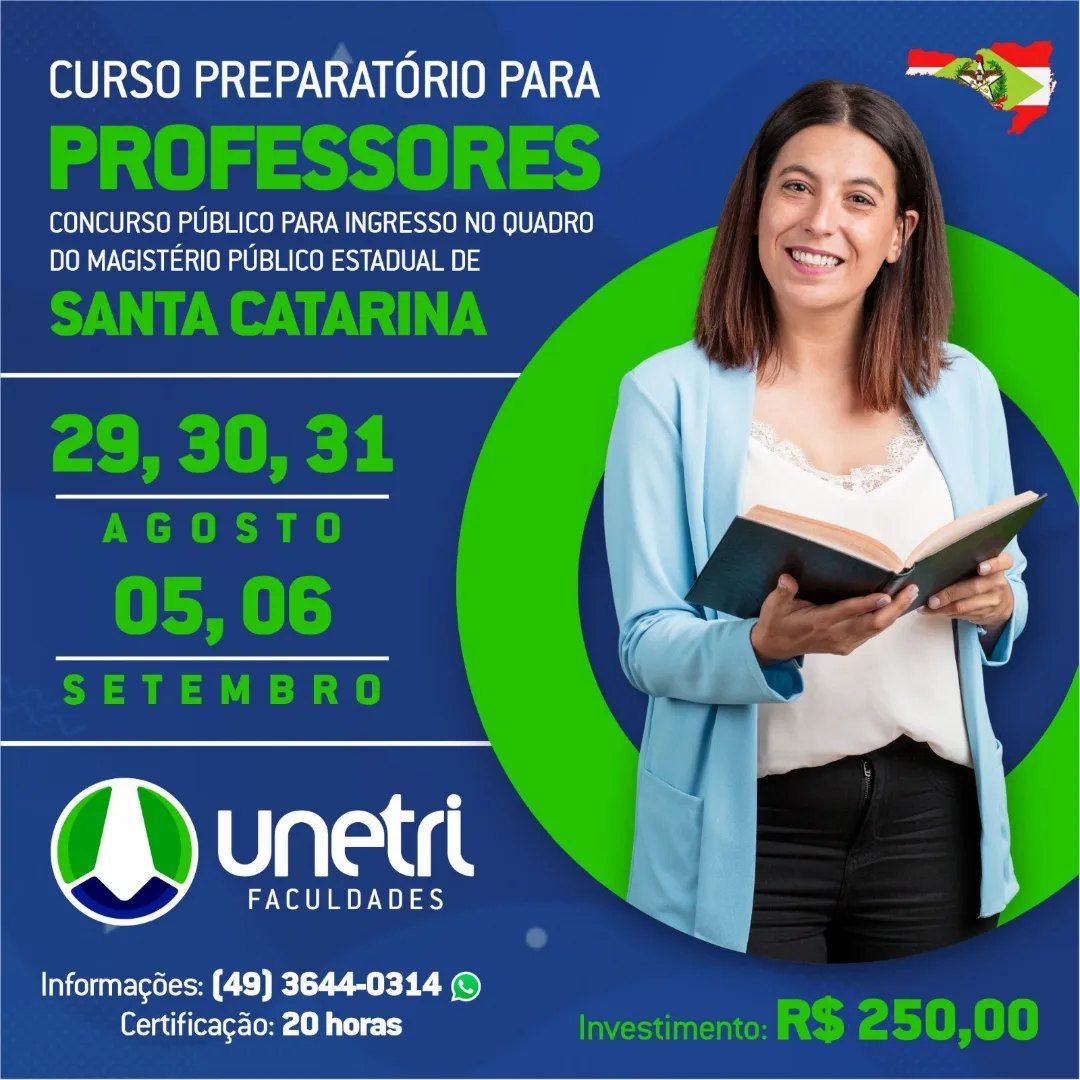 unetri concurso magisterio SC