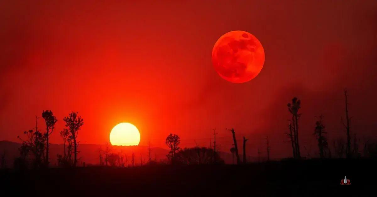 Por que o Sol Laranja e a Lua Vermelha são Mau Sinal?