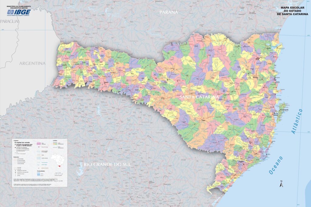 mapa sc municipios