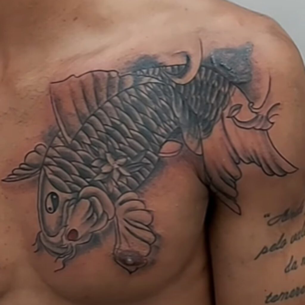 O Significado das Tatuagens no Crime: O Que Representam Carpa, Palhaço e Jesus? 3 carpa