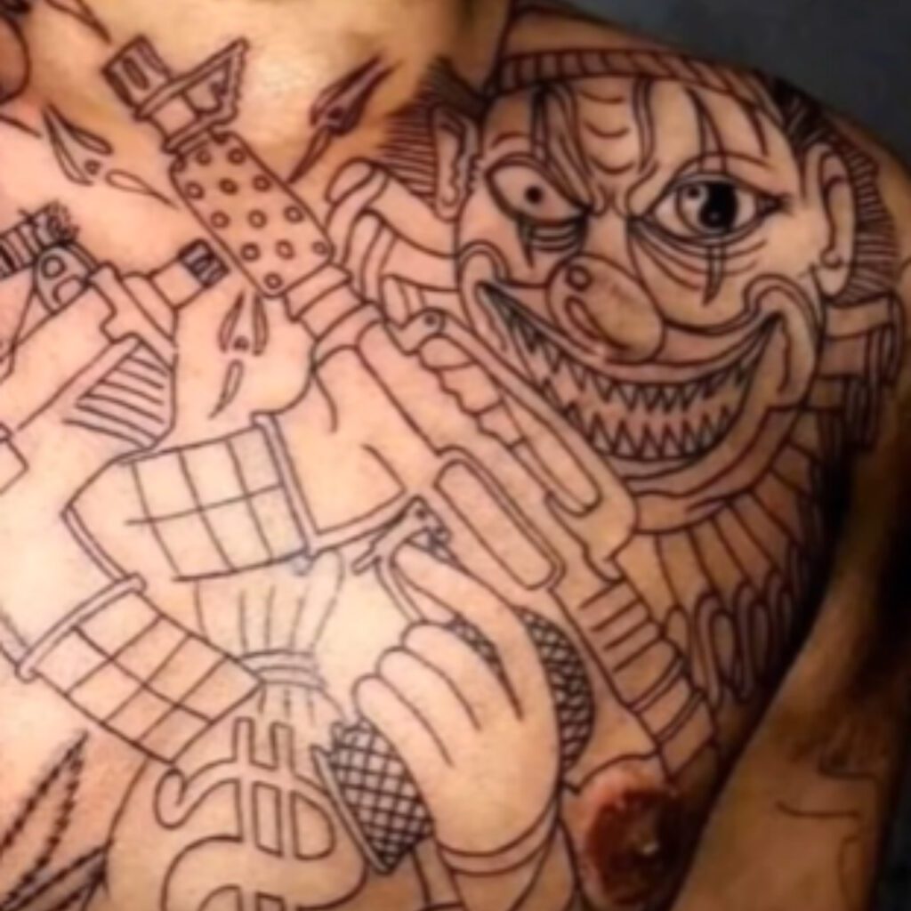 O Significado das Tatuagens no Crime: O Que Representam Carpa, Palhaço e Jesus? 4 crime
