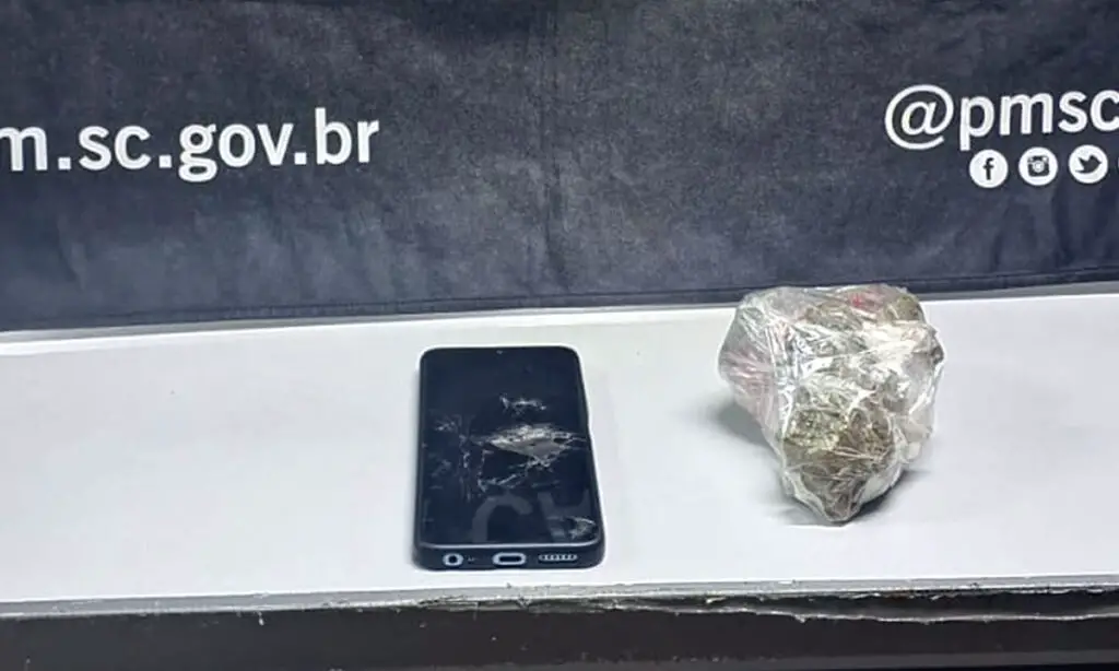 Após perseguição, jovem é preso por tráfico de drogas em Dionísio Cerqueira 2 Aos policiais o jovem disse que comprou as drogas próximo à pista de skate em Barracão, e revenderia em Guarujá do Sul
