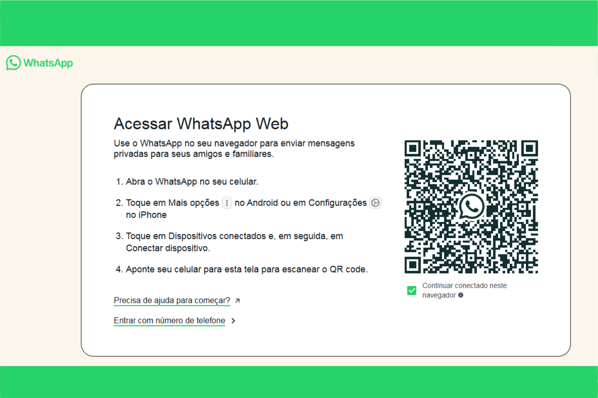 como entrar no whatsapp no computador
