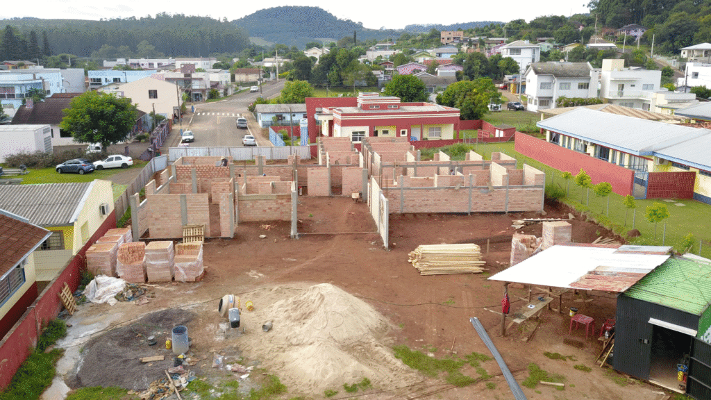 Obra da nova UBS em Bom Jesus do Sul avançam em ritmo acelerado