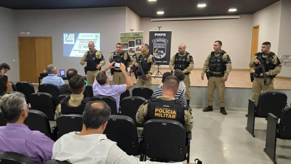 Desde 2022, o Programa Patrulha Rural, da Polícia Militar do Paraná, fortalece a segurança no campo e apresenta resultados expressivos