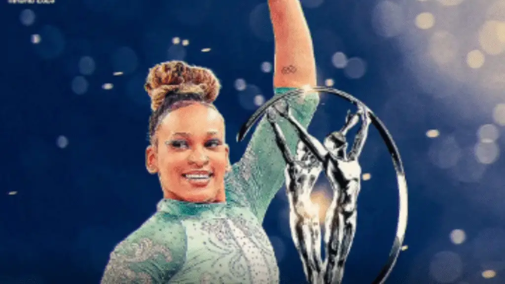 Ginasta brasileira Rebeca Andrade vence Laureus 2025 e emociona em discurso de agradecimento 2 Rebeca Andrade é a primeira brasileira a conquistar o Prêmio Laureus, o "Oscar do Esporte", na categoria Retorno do Ano. Ginasta celebrou a vitória com discurso emocionante em Madri