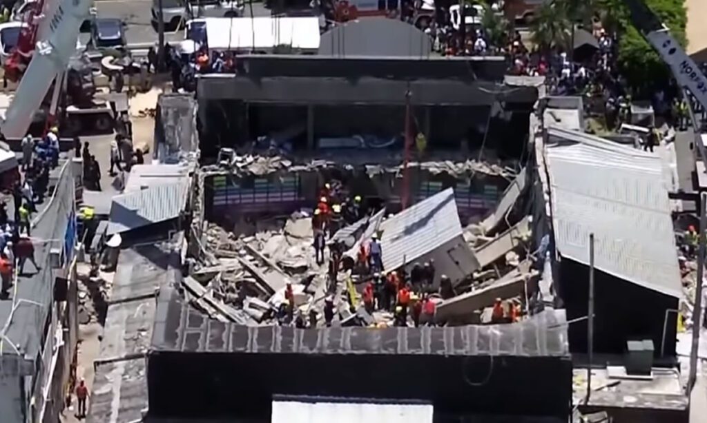 O número de mortos no desabamento de uma casa noturna em Santo Domingo chegou a 218, informaram as forças de segurança