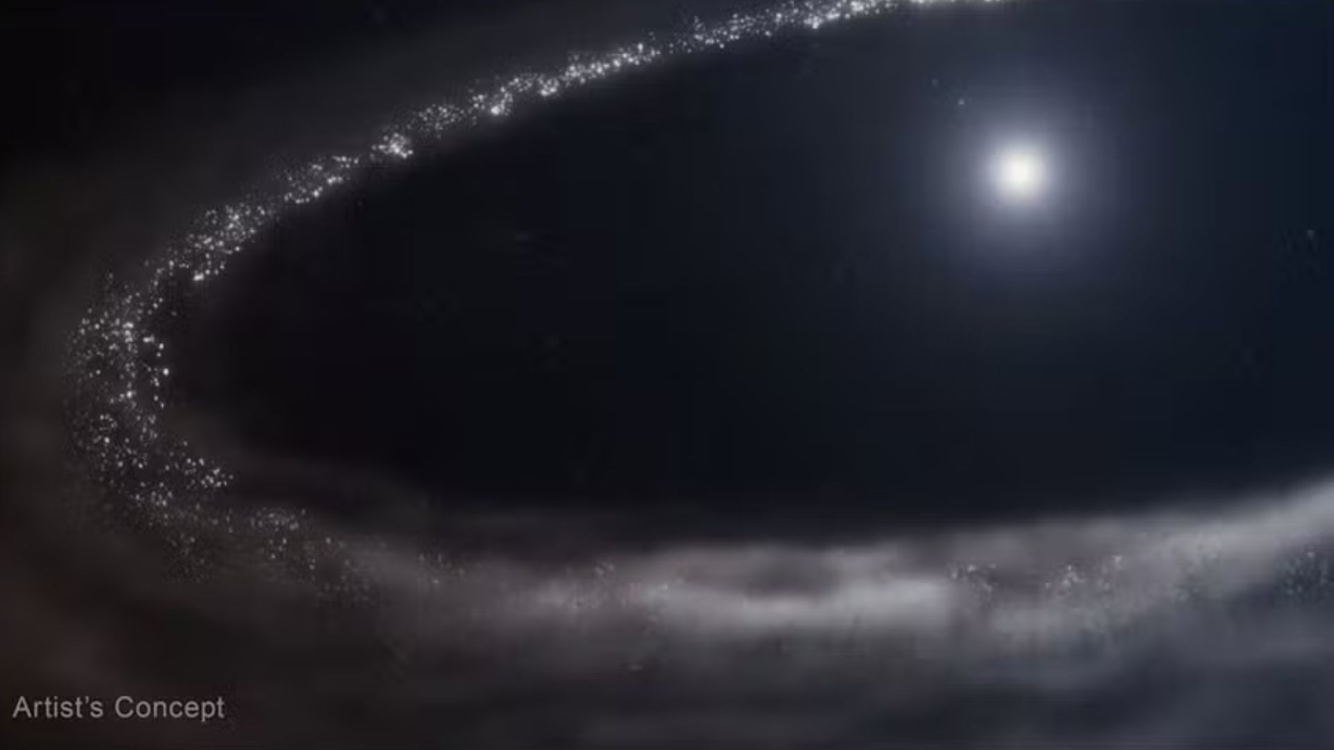 Telescópio James Webb encontra água congelada fora do Sistema Solar