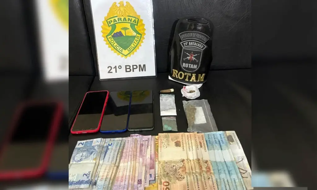 Dono de casa de shows é preso por tráfico de drogas 2 O homem que é dono de uma casa de shows foi preso durante uma ação da equipe Rotam