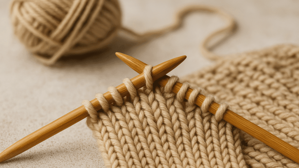 Como fazer knitting (tricô) 2 tricô