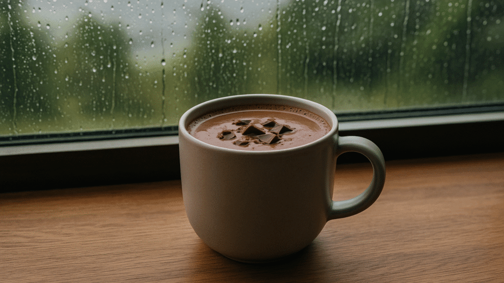 Chocolate quente cremoso com só 3 ingredientes 2 Chocolate