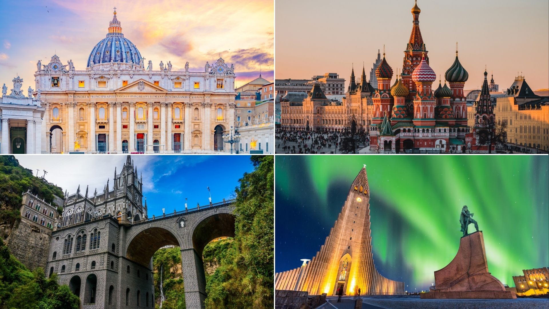 As 10 igrejas mais fascinantes do mundo que vão te deixar sem fôlego