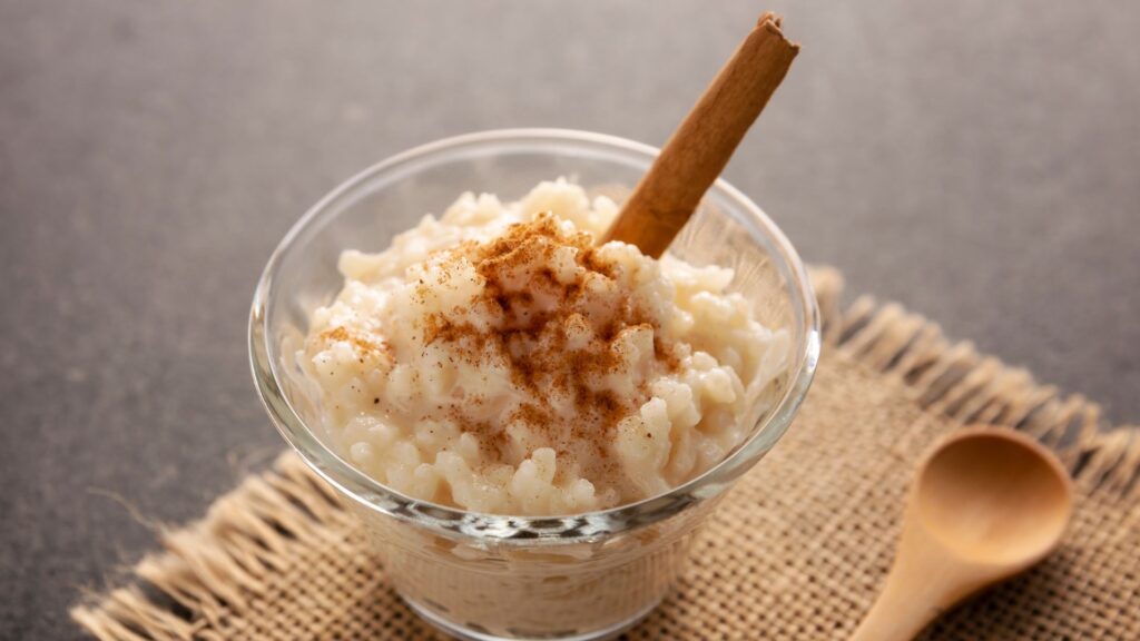 Receita de arroz doce tradicional