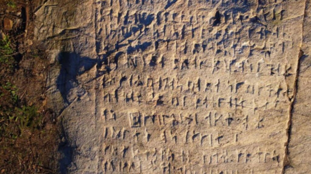 Pedra com oração do "Pai Nosso" é encontrada em floresta canadense 3 Pedra rúnica com oração sueca é encontrada em floresta canadense