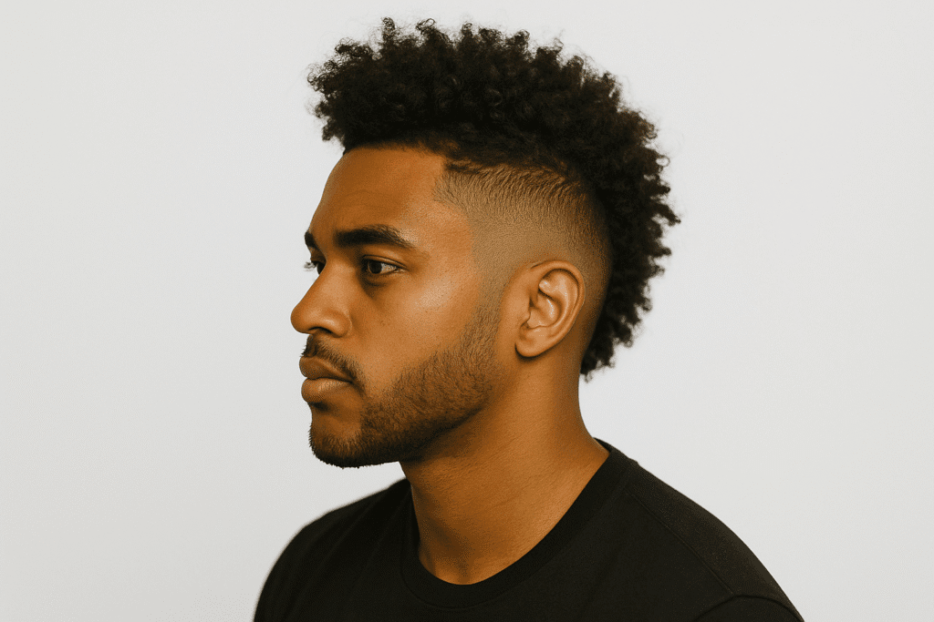 Corte Moicano: modelos modernos que estão dominando o visual masculino 6 moicano cacheado