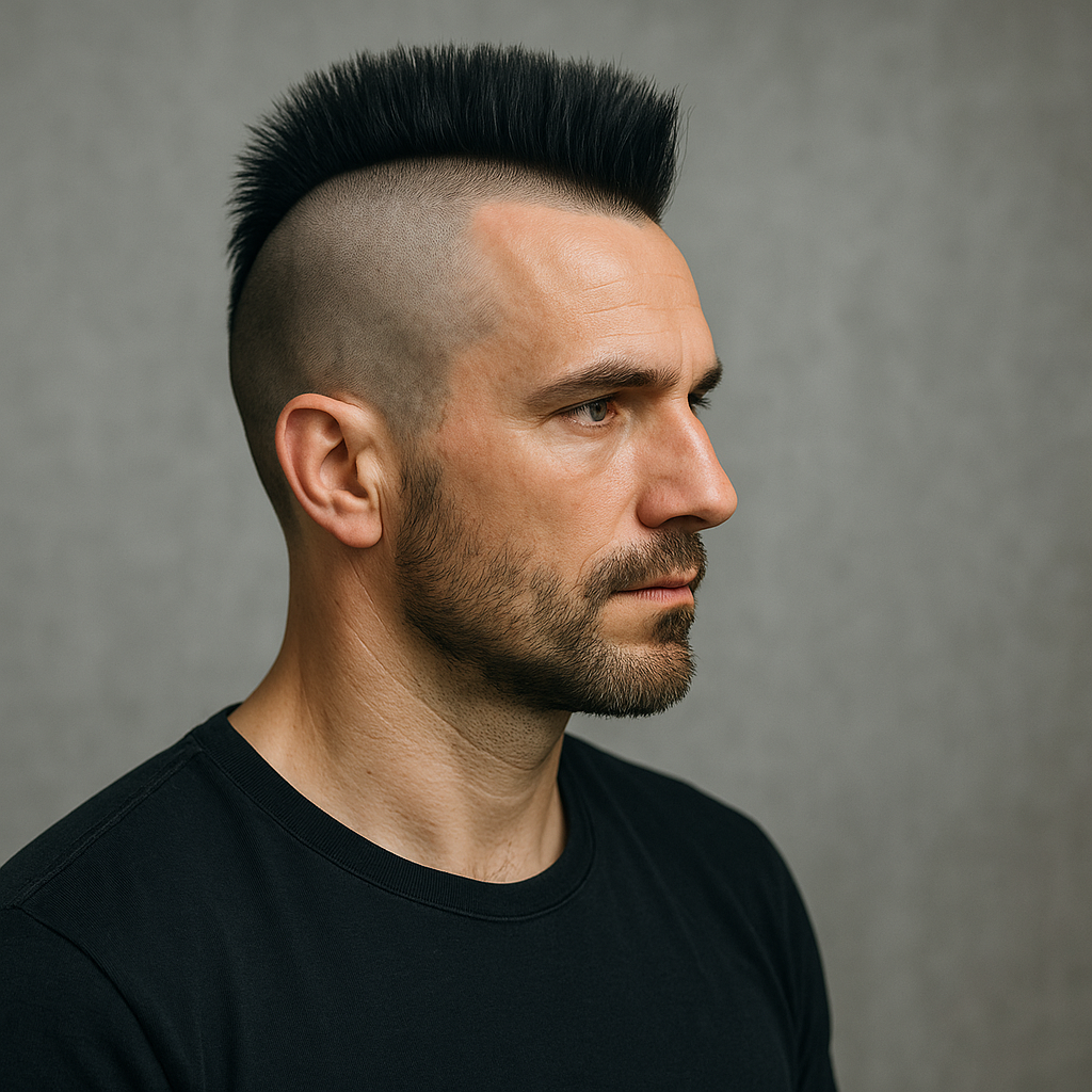 Corte Moicano: modelos modernos que estão dominando o visual masculino 2 moicano classico