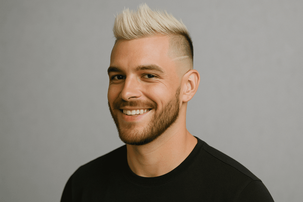 Corte Moicano: modelos modernos que estão dominando o visual masculino 7 moicano loiro