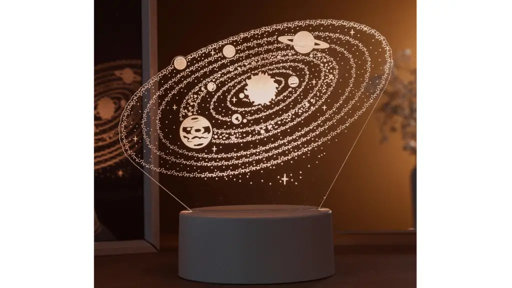5 luminárias LED para a decoração 3 luminárias