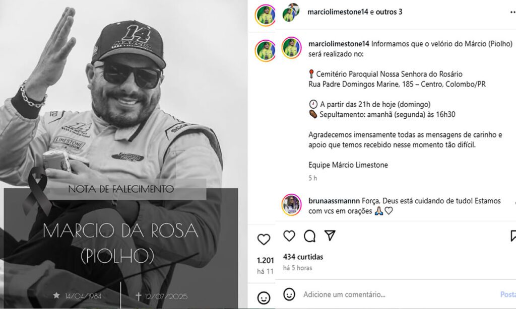 Acidente que matou o Piloto da Fórmula Truck, envolveu outro veículo na Rodovia dos Minérios, em Almirante Tamandaré. Condutor do segundo carro morreu no hospital