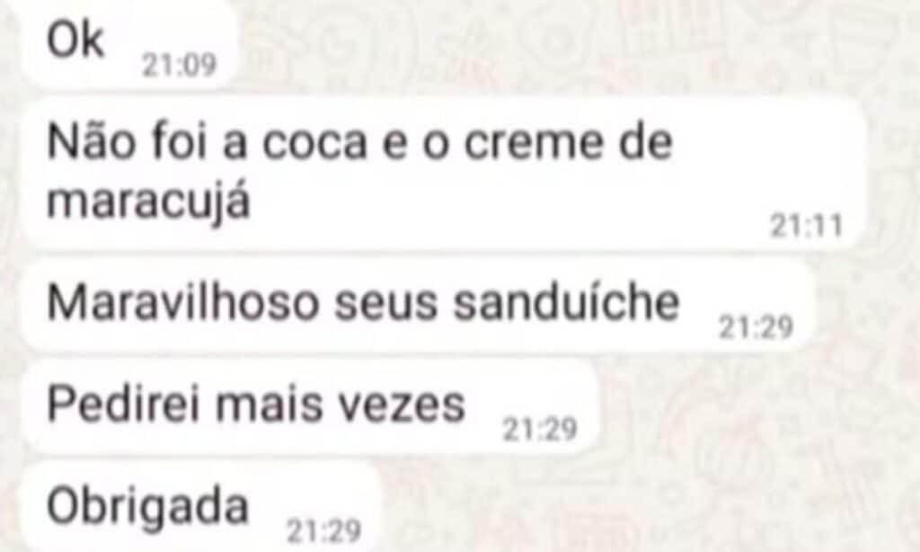 Lanchonete revida golpe de PIX falso com lanche ‘X-Pedra’ 3 O suposto cliente pediu vários sanduíches, refrigerante e até açaí, resultando em uma conta de R$ 254. Lanchonete revidou e enviou X falso
