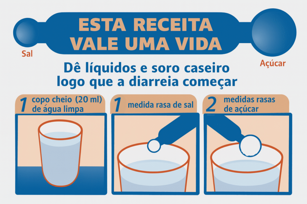 como fazer soro caseiro
