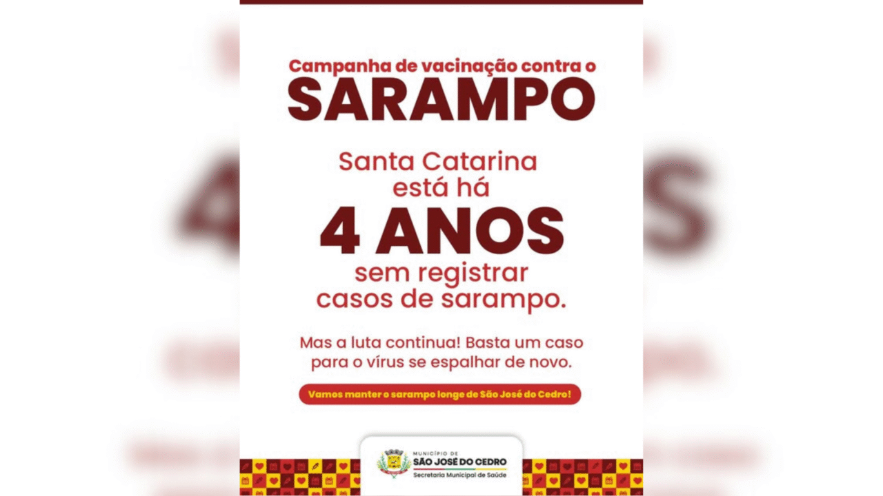 Com casos confirmados no Brasil e surto na Argentina, município reforça prevenção e convoca população para atualizar a caderneta vacinal