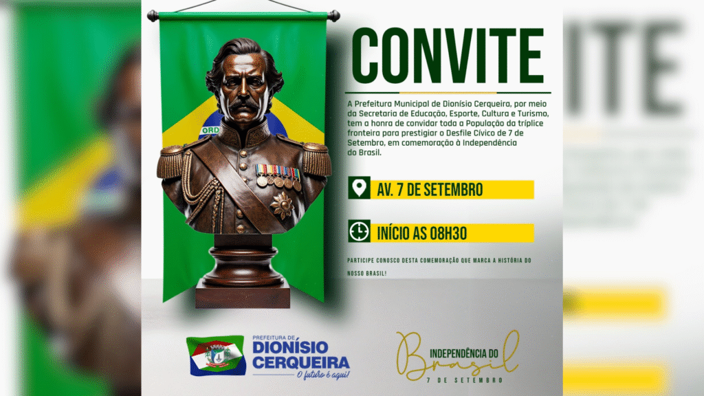 Educação de Dionísio Cerqueira divulga cronograma da Semana da Pátria 2 Educação de Dionísio Cerqueira divulga cronograma da Semana da Pátria