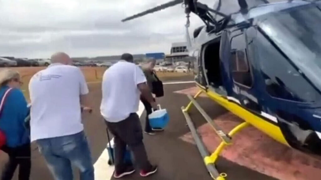 Coração é transportado por aeronave da PRF para transplante em Curitiba 2 Coração saiu de Ponta Grossa e chegou ao Hospital Pequeno Príncipe em menos de duas horas