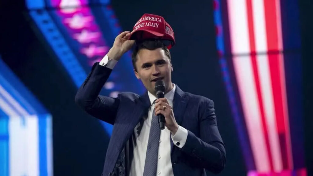 Charlie era aliado do presidente dos Estados Unidos e discursava em universidade quando foi baleado