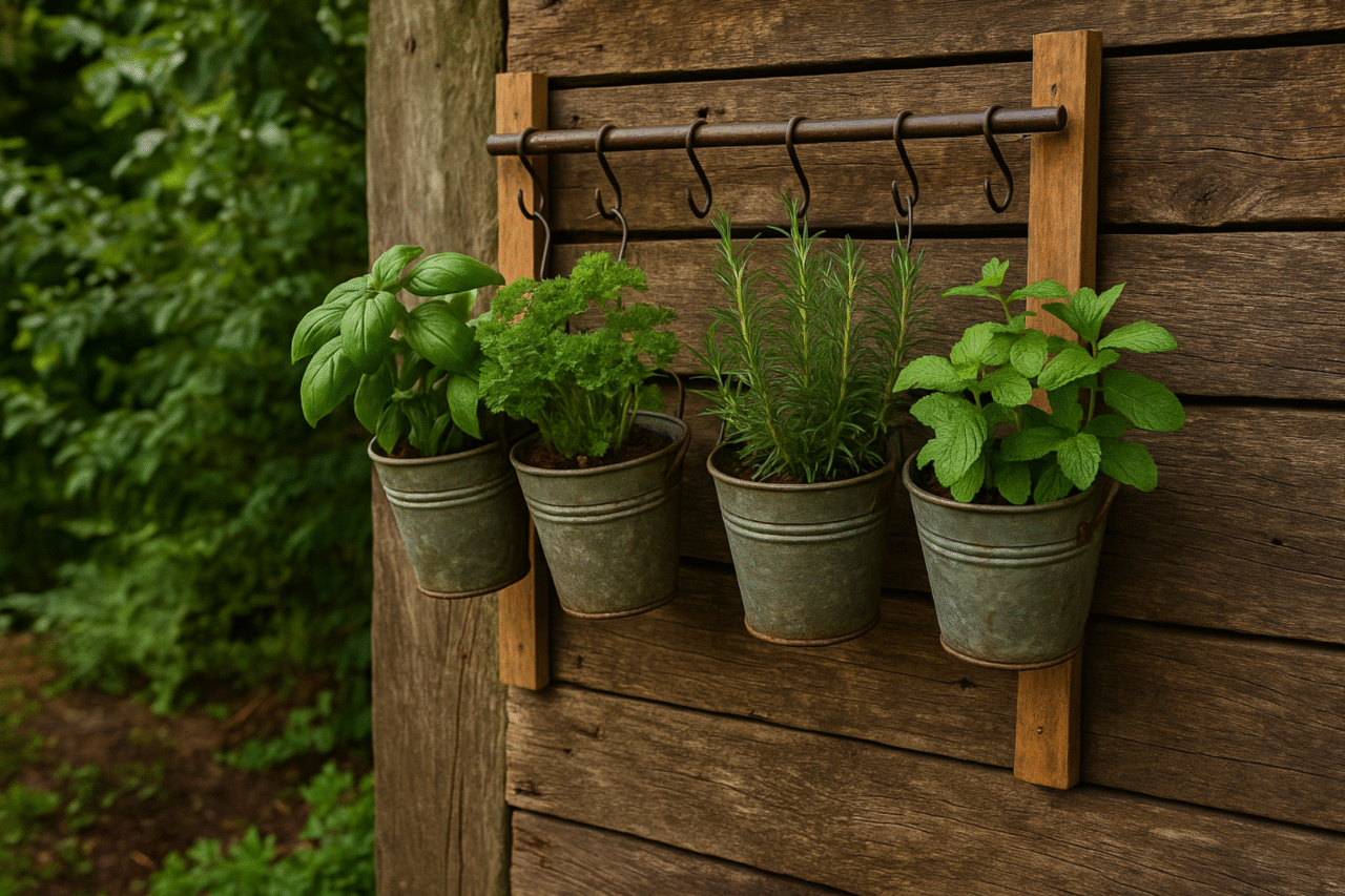 Jardim suspenso de temperos: uma solução prática, aromática e inteligente para cozinhas e varandas
